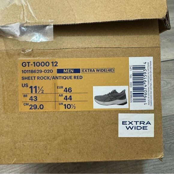 NWB Men’s ASICS Shoe size 11.5 extra wide. - Picture 7 of 8